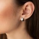 Сережки - кільця в білому золоті с08558