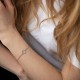 Срібний браслет "Конюшина" з фіанітами OR008201