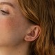Сережки - пусети "Кульки" в білому золоті (0.4 см) с07300