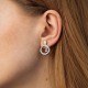 Серебряные серьги "Змеи" 902-01392