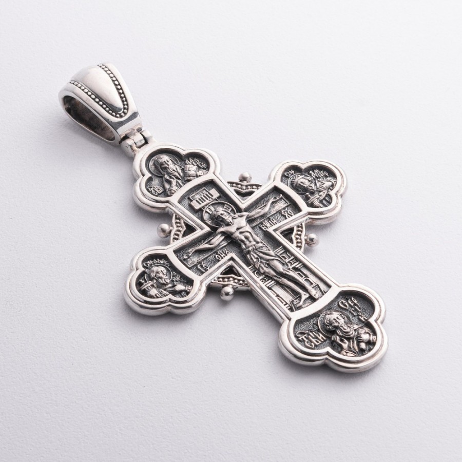 Православний хрест "Розп'яття Христове, Олександр Невський, Димитрій Донський, Сергій Радонезький. Архангел Михаїл" 133354