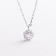 Серебряное колье с фианитами 181388