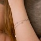 Серебряный браслет с фианитами 905-01593