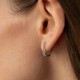 Серебряные серьги с фианитами 2599/1р-CZW