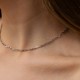 Серебряное колье - цепочка рс133917
