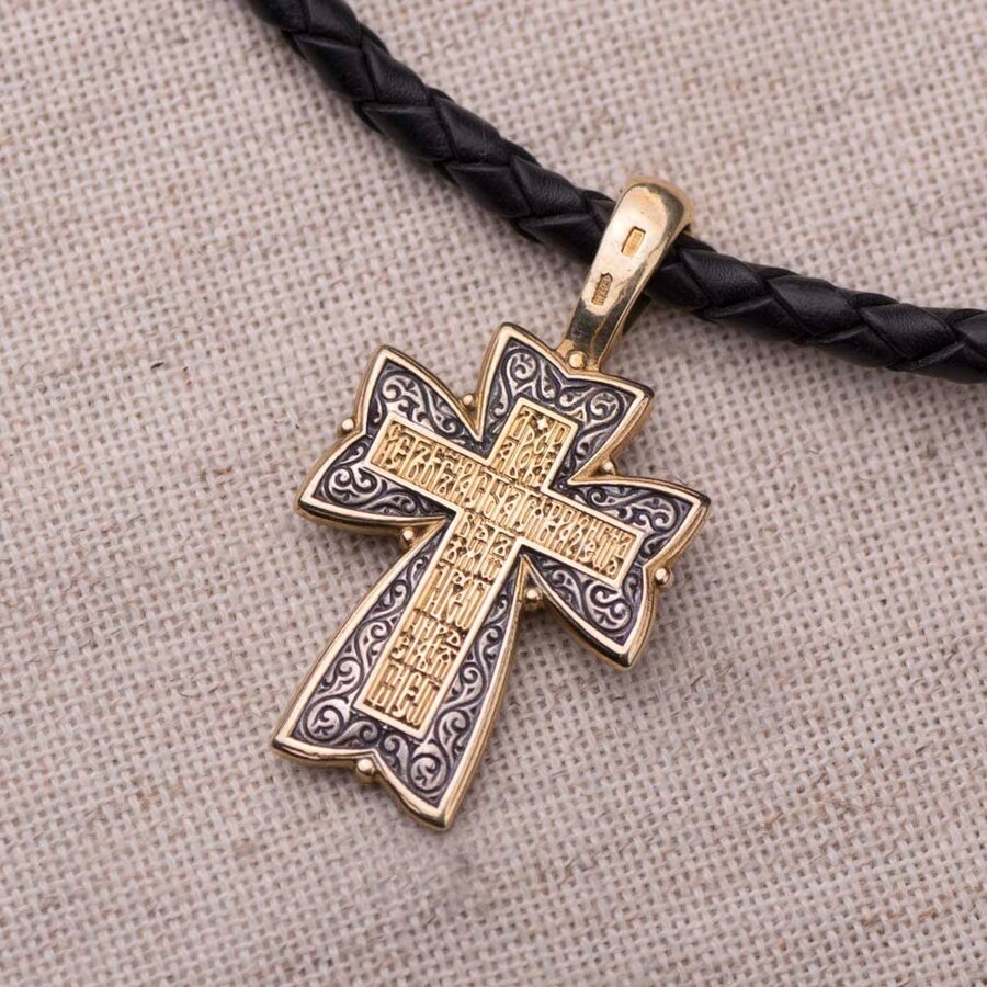 Православний хрест (чорніння, позолота) 131458