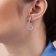 Сережки "Сердечки" у сріблі 123259