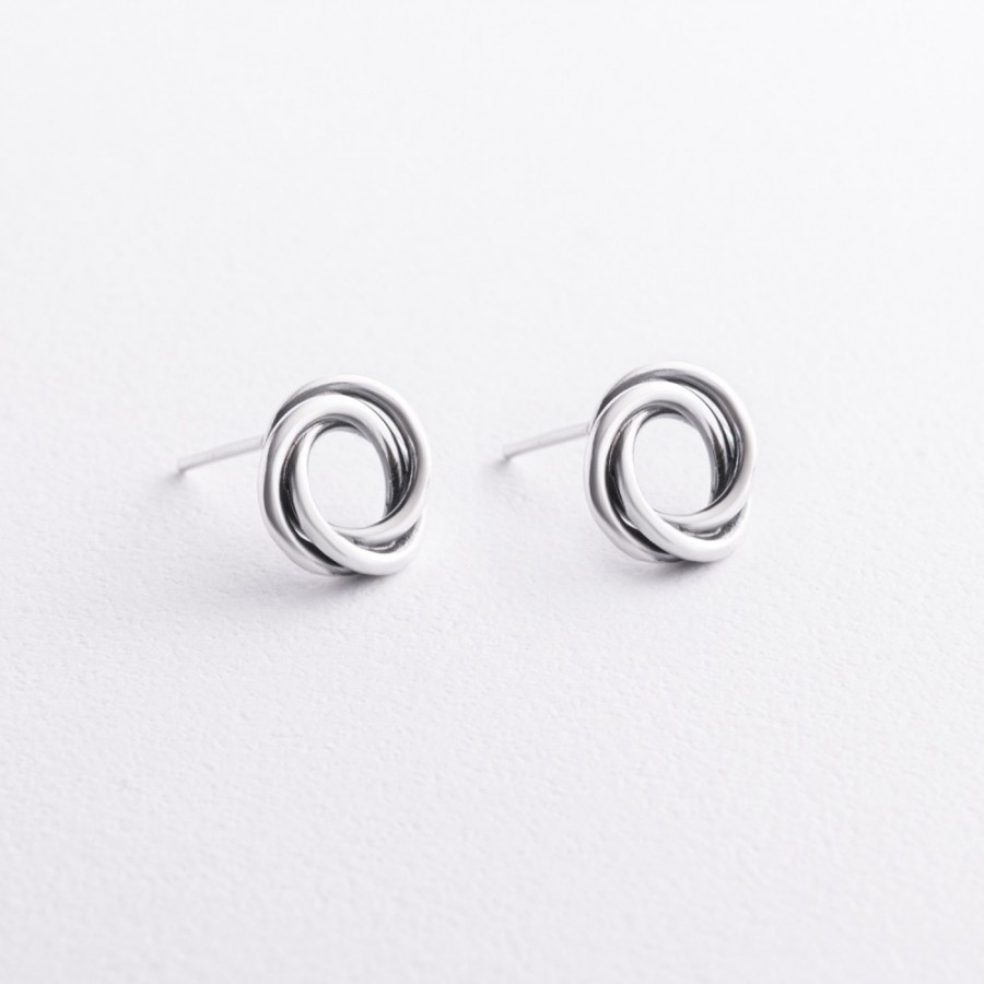 Серебряные серьги "Увлечение" 123535