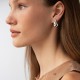 Сережки "Megan" у білому золоті (Small) с09119