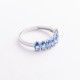 Серебряное кольцо (кварц London Blue) 1834/1р-QLB