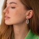 Сережки "Daniela" з фіанітами (біле золото) с09032