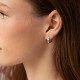Сережки - кільця "Ruby" у жовтому золоті с09126