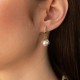 Сережки в жовтому золоті (культ. прісн. перли) с08590