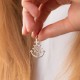Серебряный кулон Якорь 132496