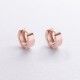 Сережки - кільця у червоному золоті mini с08821