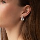 Сережки "Megan" у білому золоті (Small) с09119