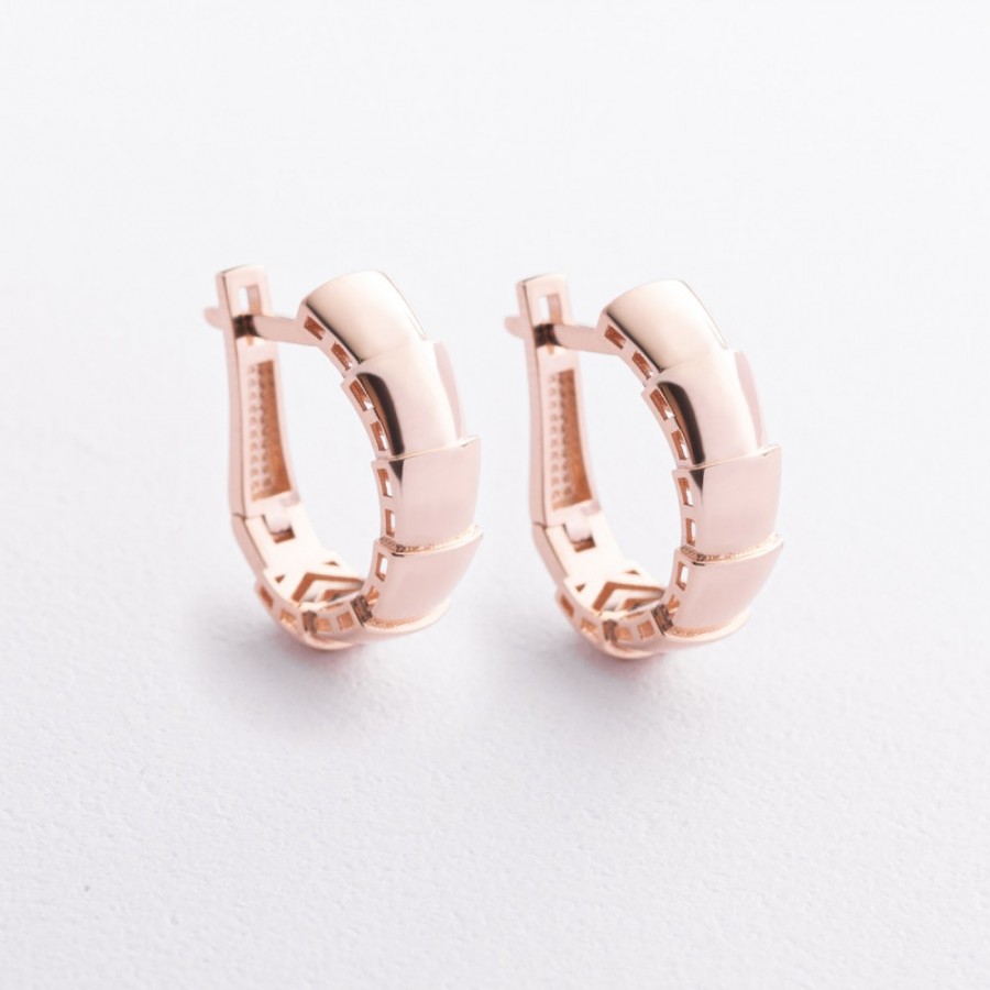 Золоті сережки "Змії" с09647