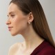 Серьги в желтом золоте с09492