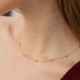 Колье "Шарики" в желтом золоте mini кол02649