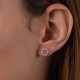 Серебряные серьги - джекеты с фианитами OR116110