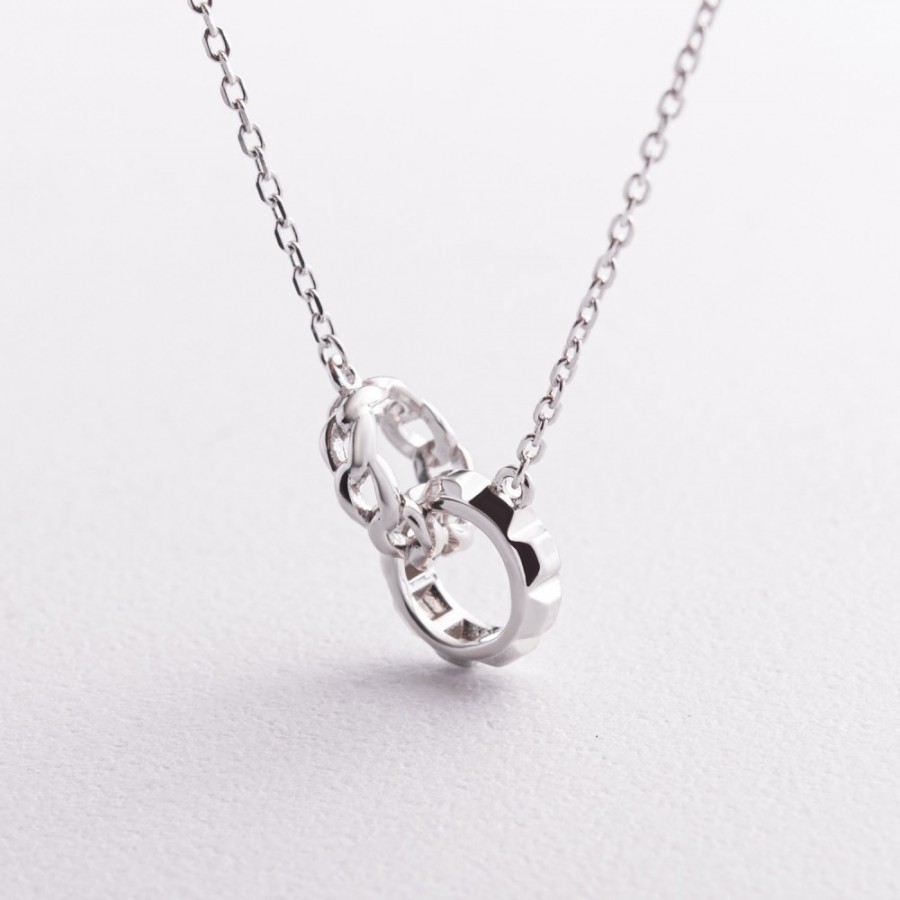 Серебряное колье "Isabelle" 181373