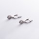 Серебряные серьги с голубыми топазами и фианитами GS-02-086-3010
