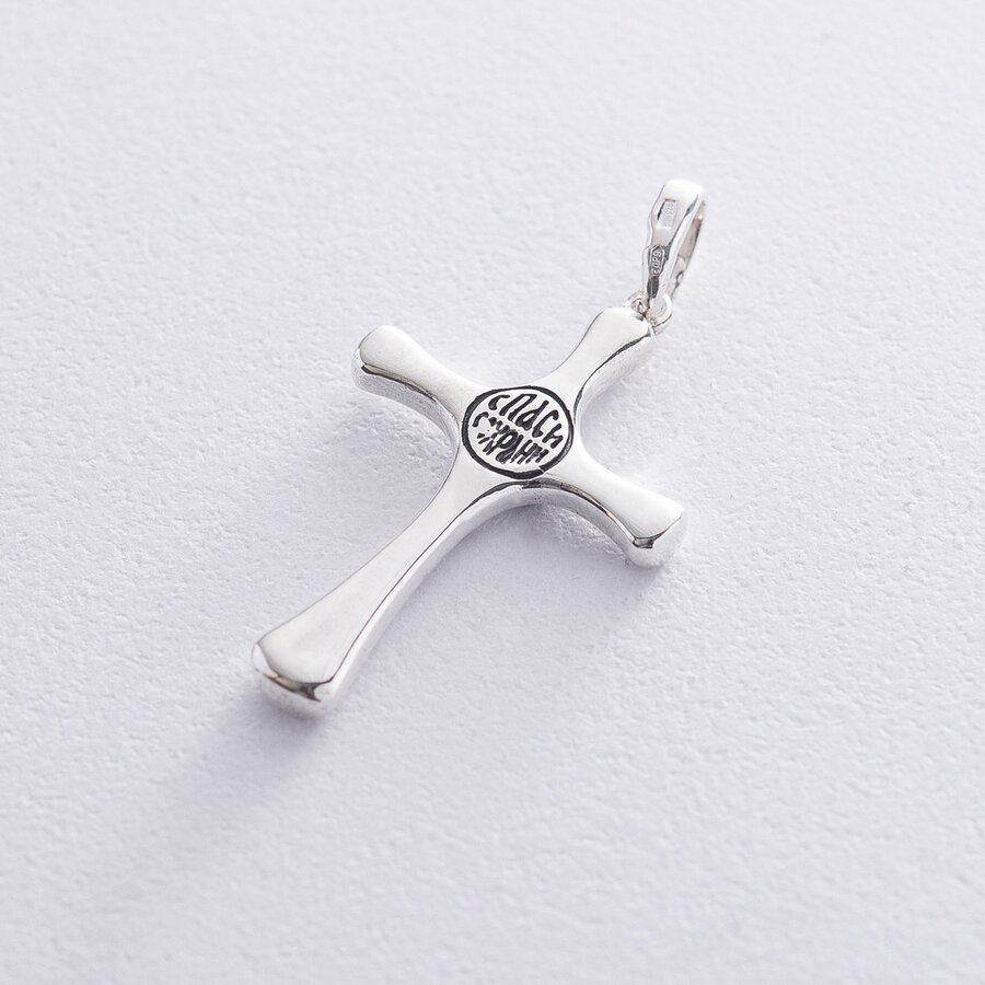 Срібний хрест "Спаси і Збережи" 132979