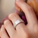 Кольцо "Love" в белом золоте к08453