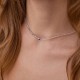Срібне кольє "Кулька" з кришталем 908-01487