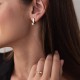 Заручальна золота каблучка з фіанітом к03947