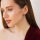 Сережки "Love" у червоному золоті с09646