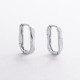 Серьги "Violet" в белом золоте mini с09741