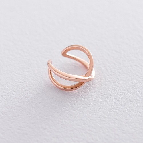 Сережка - каффа в червоному золоті с06361