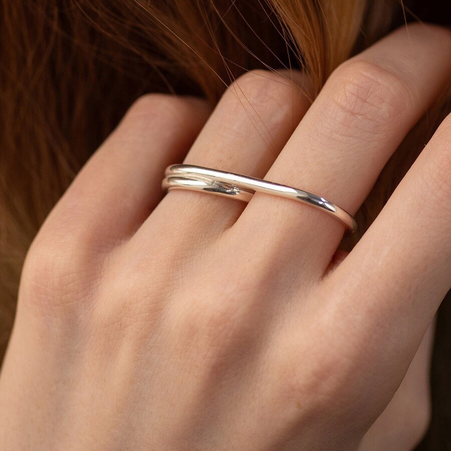 Серебряное кольцо "Chantal" 112779