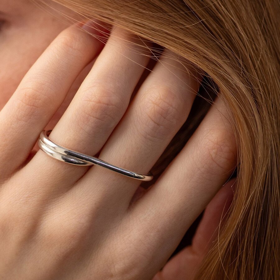 Серебряное кольцо "Chantal" 112779