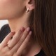 Заручальна золота каблучка з фіанітом к03947