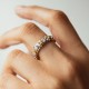 Серебряное кольцо "Rosie" с фианитами 112857