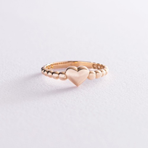 Золота каблучка "Серце" к06877
