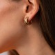 Сережки - кільця "Claire" у жовтому золоті с08949