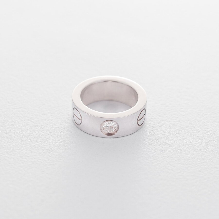Серебряное кольцо с фианитом 112036