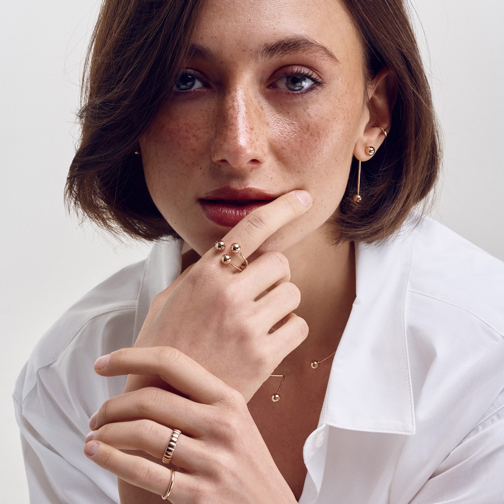 Кольцо "Leone" в красном золоте к08139 Кольцо "Leone" в красном золоте к08139