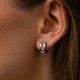 Серебряные серьги - кольца "Gina" 123552