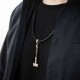 Серебряный кулон "Молот викинга" с эбеном 1116п
