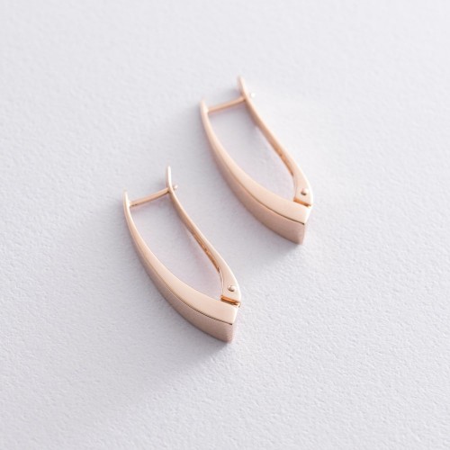 Золотые серьги "Изящество" с04337