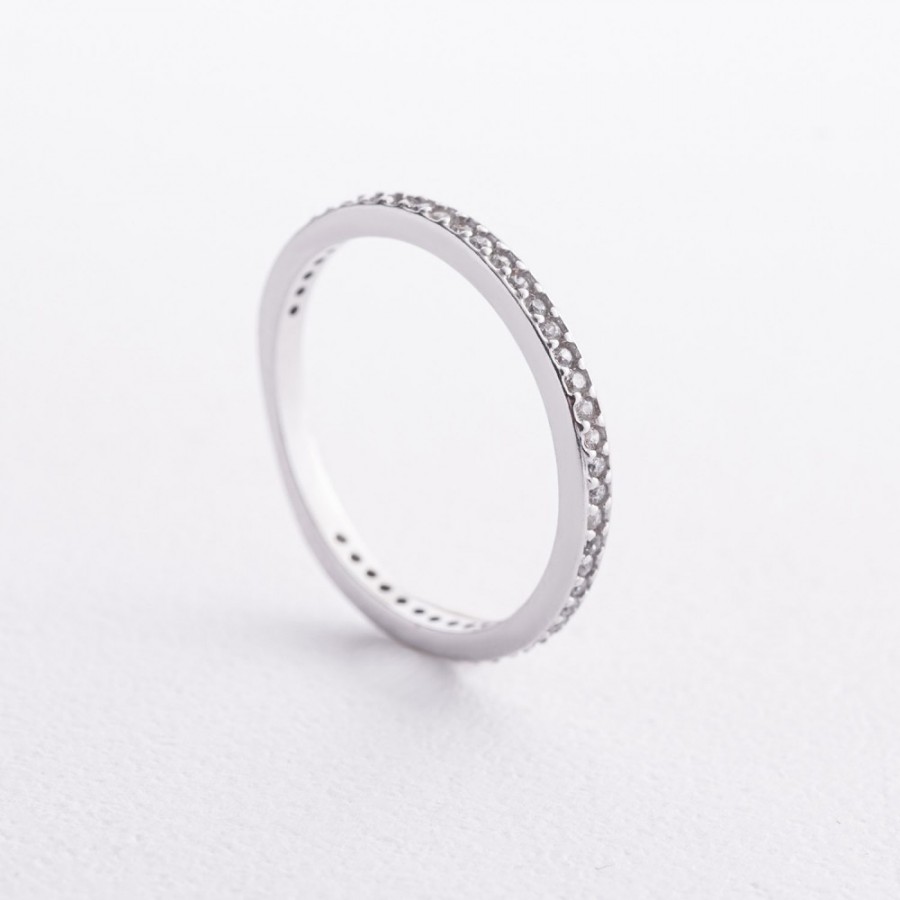 Серебряное кольцо с фианитами 1909/1р-CZ
