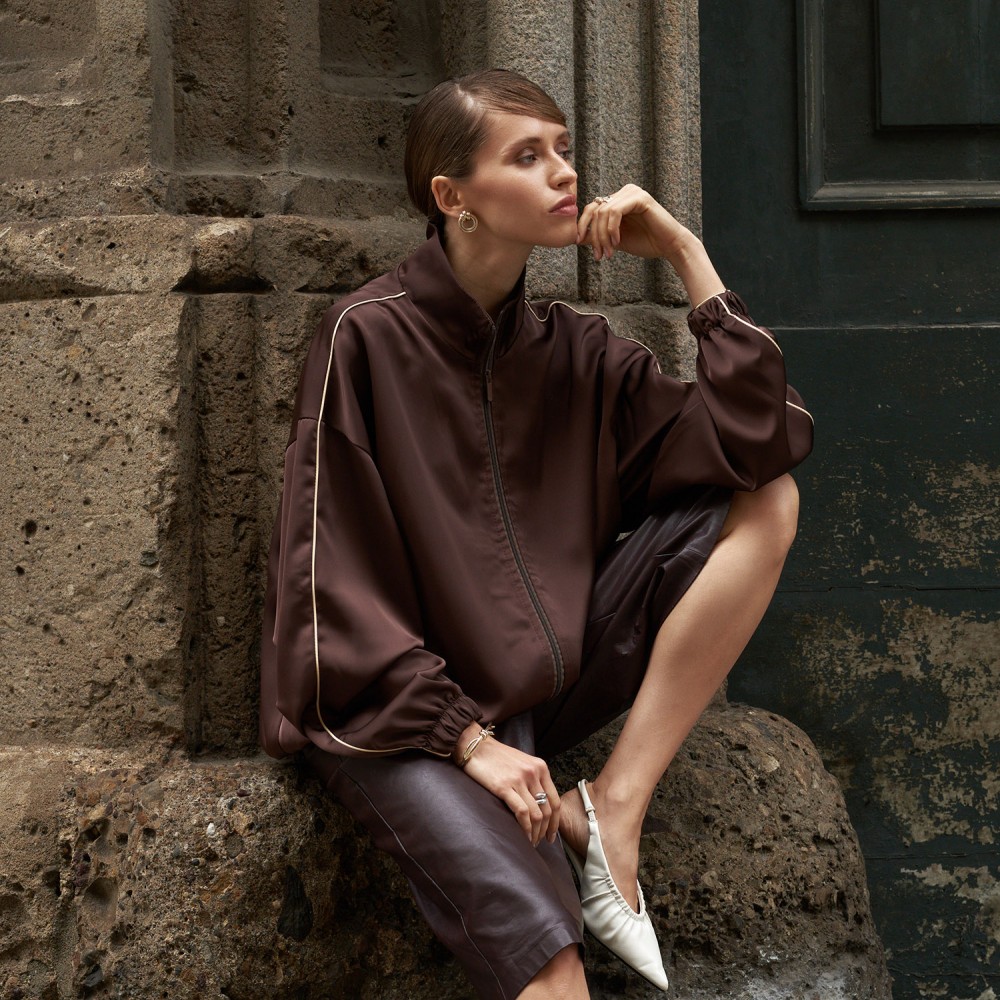 Золоті сережки "Кільця" с06100 Золоті сережки "Кільця" с06100