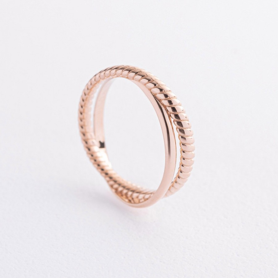 Каблучка "Yasmine" у червоному золоті к07555