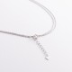 Двойное серебряное колье с фианитами 908-01278