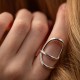 Серебряное кольцо "Micaela" 112780