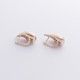 Сережки "Megan" у жовтому золоті (Middle) с09086